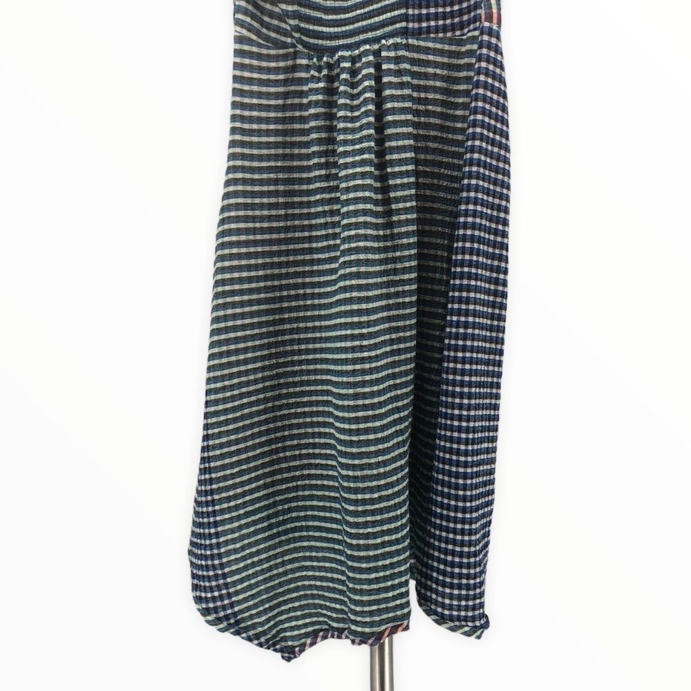 Maeve Waverly One Shoulder Multicolor Gingham Midi Dress size 6 - Picture 8 of 13